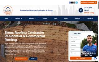 Royal Roofing Bronx website
