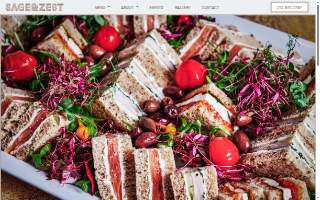 Sage & Zest Catering and Events website