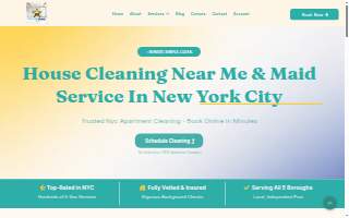Superb Maids NYC website