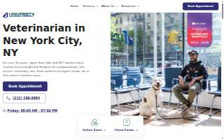 University Animal Hospital of New York website