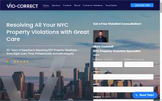 Vio-Correct website