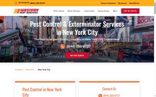 Western Pest Services - Pest Control, New York website