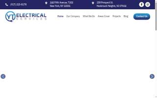 YT Electrical Services website