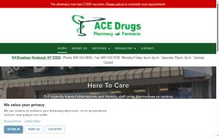 Ace Drugs Pharmacy website