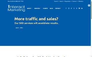 Interact Marketing website