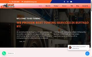 K&D Towing & Autobody website