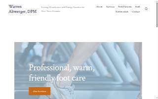 Warren Altwerger, DPM website