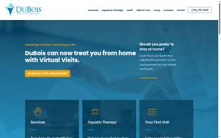 DuBois Physical Therapy website
