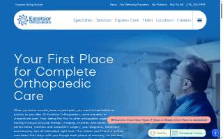 Excelsior Orthopaedics website