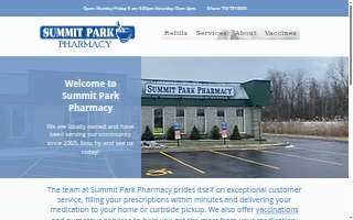Summit Park Pharmacy website