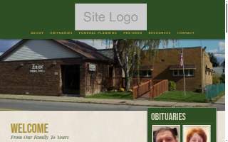 Zajac Funeral Home Inc. website