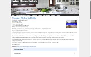 Consumers Kitchens & Baths website