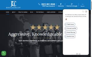 Law Offices of John Caffrey website