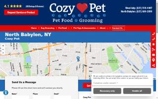 Cozy Pet of North Babylon website