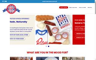 Pastosa Ravioli website
