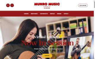 Munro Music of North Bay Shore website