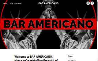 Bar Americano website