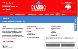 Classic Remodeling Group Inc website