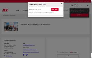 Costello's Ace Hardware of N Bellmore website