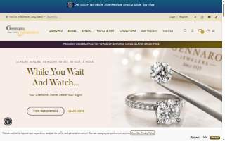 Gennaro Jewelers website
