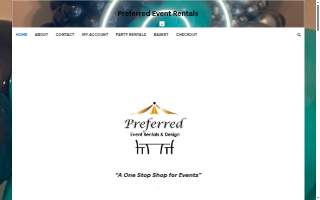 Preferred Events Tent Rentals & Event Production website