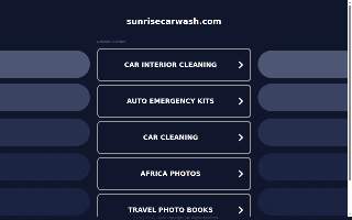 Sunrise Car Wash website