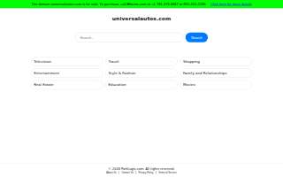 Universal Autos website