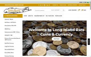 Long Island Rare Coins website