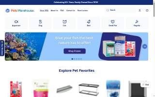 Pets Warehouse of North Massapequa website