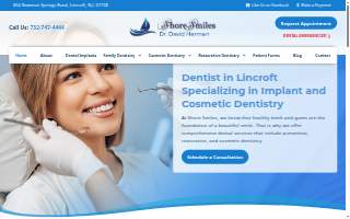 Shore Smiles Dental website