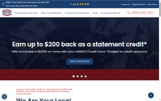 AAMCO Transmissions & Total Car Care website