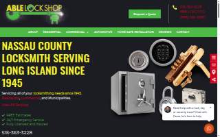 Able Lock Shop of New Hyde Park website