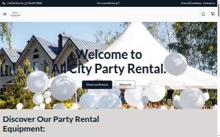 All City Party Rental of Elmont website