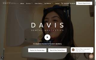 Davis Dental Aesthetics website
