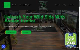 Avalon Exotics website