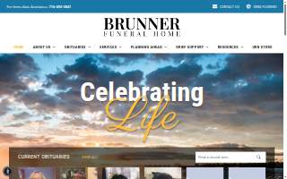 Brunner Funeral Home website