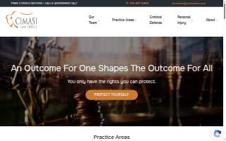 Cimasi Law Office website