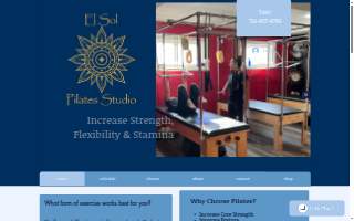 El Sol Pilates Studio website