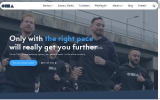 Online marketing agency website