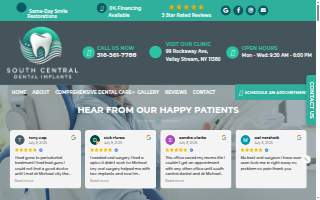 South Central Dental Implants of North Valley Stream website