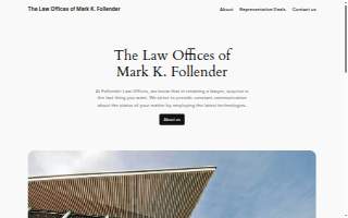 The Law Offices Of James Follender website