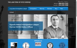 Law Firm of Kyce Siddiqi, P.C. website