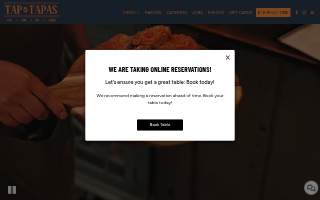 Tap & Tapas website