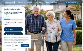 All Heart Homecare Agency Inc. of Oceanside website