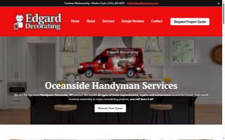 Handyman Services by Edgard Decorating website