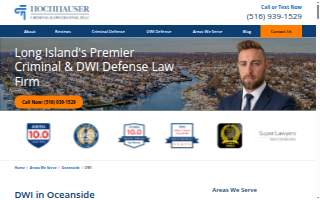 Hochhauser Criminal & DWI Defense, PLLC website