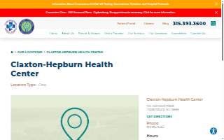 Claxton-Hepburn Health Center website