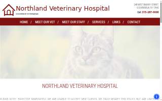 Northland Veterinary Hospital website
