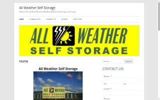 All Weather Self Storage Inc website