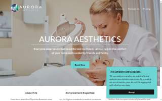 Aurora Aesthetics website